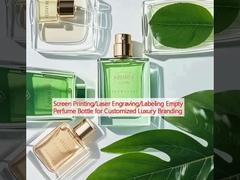 Impresión en pantalla/grabación con láser/etiquetado Botella de perfume vacía para marca de lujo personalizada