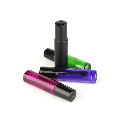 Rose Black Green Purple Colorful Empty Roll On Perfume Oil Bottle 3ml 5ml 8ml 10ml 15ml With Lid