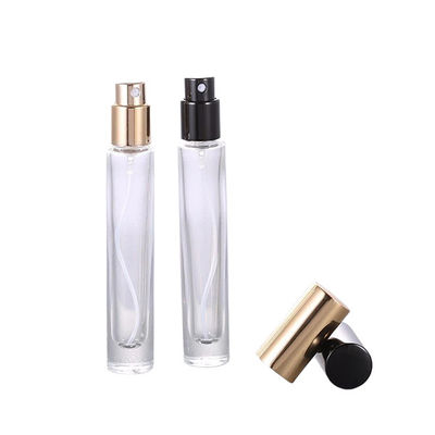 Wholesale clear glass Bottle With Aluminium Cap Glass Refill Empty Perfume Atomizer Spray bottle hot sell