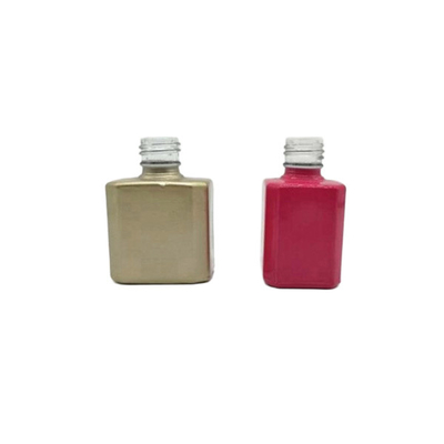 Square Empty Glass Nail Polish Bottles 13ml Screen Printing Surface Handling