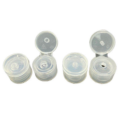 20 / 410 Clear ISO1400 Flip Top Plastic Bottle Caps