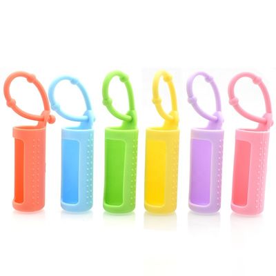 Aceite esencial 10ml Botellas de rodillo coloridas de silicona Protector de manga de silicona Recargable Perfume Roller Silicona